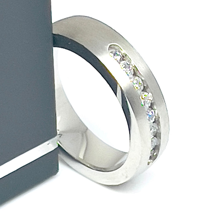 Stainless Steel 6mm Wedding Band Ring-CS-13