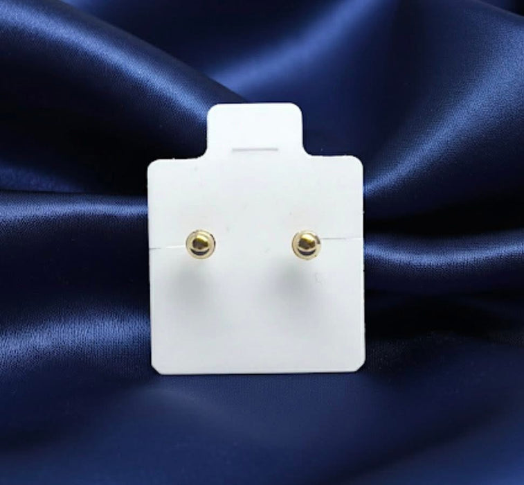 Solid 14K Yellow Gold Religious Our Lady Guadalupe Stud Earrings-GE-105