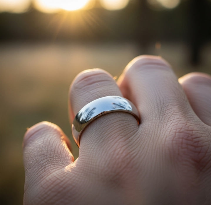Sterling Silver Wedding Band 6mm-SW-02