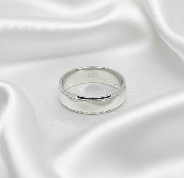 Sterling Silver Trio Wedding Ring Sets-SST-25