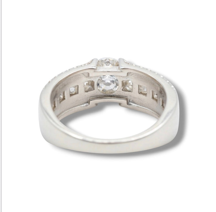 Sterling Silver Engagement CZ Ring-ER-162