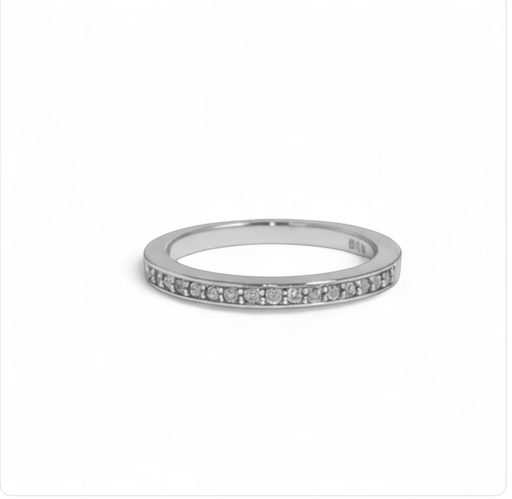 Sterling Silver CZ Wedding Set Ring-ER-109