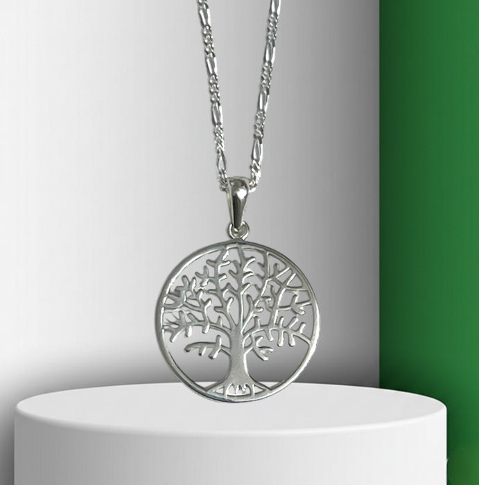 Sterling Silver Tree of Life Necklace-SN-09