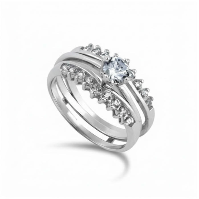 Sterling Silver Antique Engagement Ring-ER-67