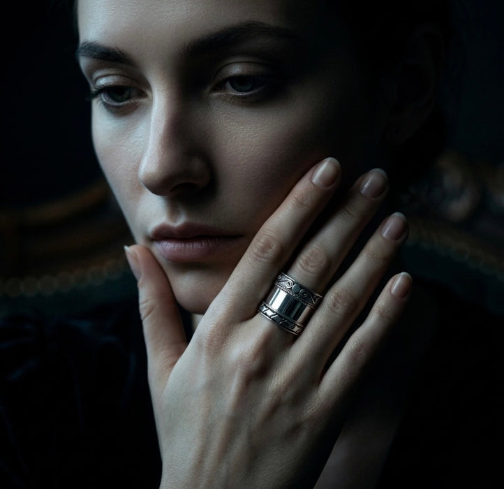 Sterling Silver Bali-Inspired Ring-SR-43