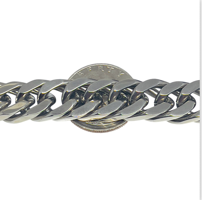 Stainless Steel Link Curb Bracelet-CS-29