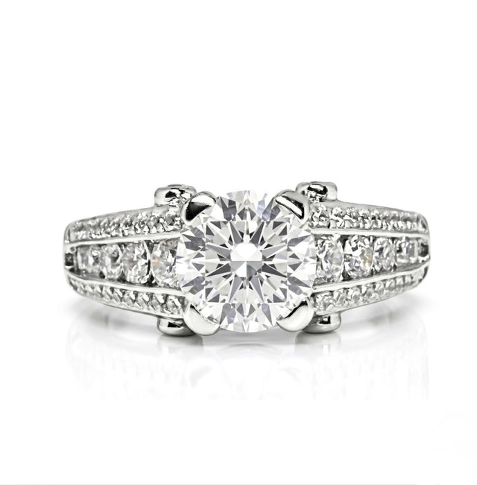 Sterling Silver CZ Engagement Ring-ER-141