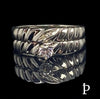 (ACP - 105) .925 Plata Set Anillos CZ Corte redonda - JoyeriaParis