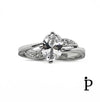 (ACP - 121) .925 Plata Conjunto Anillo Boda Baguettes de CZ - JoyeriaParis