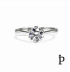 (ACP - 139) .925 Plata Anillo Corona CZ Transparente Plata Esterlina. - JoyeriaParis