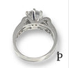 (ACP - 146) .925 Plata Set Anillo Circonita Cúbica Corte Redonda - JoyeriaParis