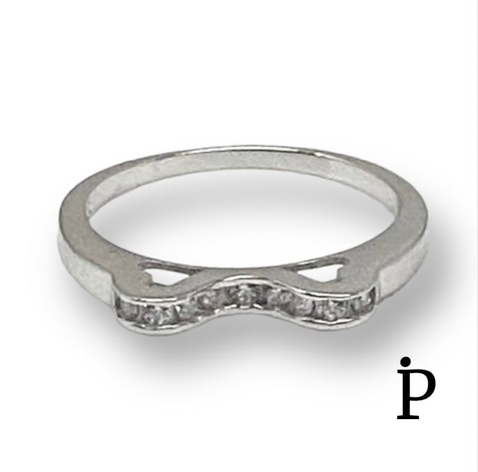 (ACP - 146) .925 Plata Set Anillo Circonita Cúbica Corte Redonda - JoyeriaParis