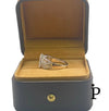 (ACP - 148) .925 Plata Anillo Compromiso Circonita Cubica Corte Marquesa - JoyeriaParis