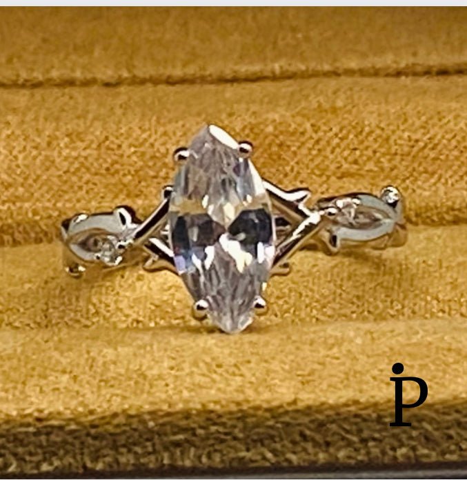 (ACP - 161).925 Plata Anilo Circonita Cubica Corte Marquesa - JoyeriaParis