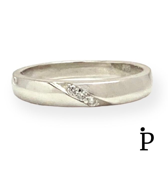 (ACP - 37) .925 Plata Juego de Anillos de Compromiso y Boda en Plata con CZ - JoyeriaParis