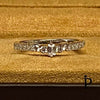 (ACP - 47) .925 Plata Anillo CZ de Corte Esmeralda - JoyeriaParis