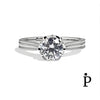 (ACP - 49) .925 Plata Anillo de Flor con CZ Transparente - JoyeriaParis