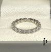 (ACP - 53) .925 Plata Anillo Churumbela con CZ color blanca - JoyeriaParis