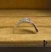 (ACP - 60) .925 Plata Anillo de Compromiso con Zirconia de Corte Redondo - JoyeriaParis