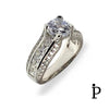 (ACP - 68) .925 Plata Anillo CZ Corte Redondo & Princesa. - JoyeriaParis