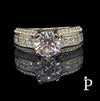 (ACP - 68) .925 Plata Anillo CZ Corte Redondo & Princesa. - JoyeriaParis