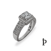 (ACP - 86) .925 Plata Anillo CZ Corte Princesa - JoyeriaParis