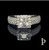 (ACP - 86) .925 Plata Anillo CZ Corte Princesa - JoyeriaParis