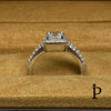 (ACP - 86) .925 Plata Anillo CZ Corte Princesa - JoyeriaParis