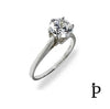 (ACP - 87) .925 Plata Anillo Compromiso CZ Transparente - JoyeriaParis