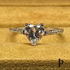 (ACP - 91) .925 Plata Set Anillos solitario de circonita cúbica - JoyeriaParis