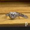 (ACP - 92) .925 Plata Set Anillos Boda CZ - JoyeriaParis