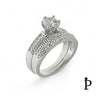 (ACP - 94) .925 Plata Conjunto Anillos Solitario de CZ - JoyeriaParis