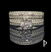 (ACP - 94) .925 Plata Conjunto Anillos Solitario de CZ - JoyeriaParis