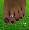 (ADP - 01) .925 Plata anillo dedo para pie - JoyeriaParis