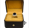 (AE - 17) .925 Plata Anillo Onix Negro Corte Ovalo - JoyeriaParis