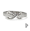 (AE - 52) .925 Plata Anillo con forma de Infinito. - JoyeriaParis