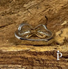 (AE - 52) .925 Plata Anillo con forma de Infinito. - JoyeriaParis