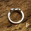 (AE - 52) .925 Plata Anillo con forma de Infinito. - JoyeriaParis