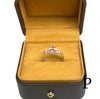 (AE - 74) .925 plata anillo con circonia color rosa con mariposas. - JoyeriaParis