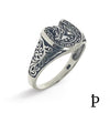 (ALP - 06) .925 Plata Anillo Caballo Unisex - JoyeriaParis