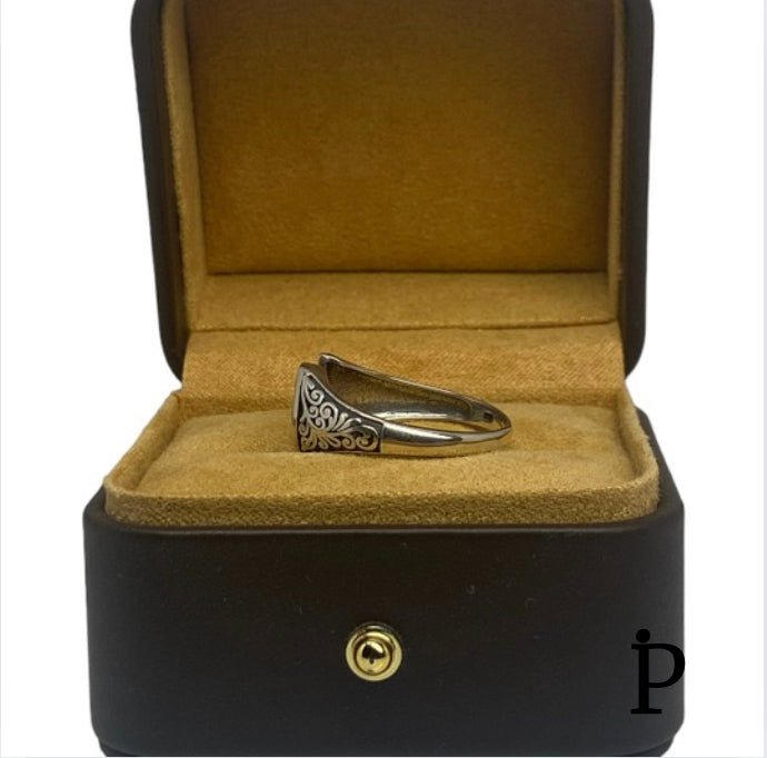 (ALP - 06) .925 Plata Anillo Caballo Unisex - JoyeriaParis