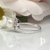 (ALP - 32) .925 Plata Anillo Corazon & Perla Cultivada - JoyeriaParis