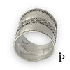 (ALP - 40) .925 Plata Anillo Bali Diseño Oxidado Trenzado - JoyeriaParis