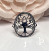 (ALP - 47).925 Plata Anillo Arbol De a Vida Encantado - JoyeriaParis