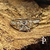 Anillo De Plata De Ley Corte Princesa CZ - JoyeriaParis