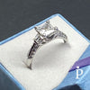 Anillo De Plata De Ley Corte Princesa CZ - JoyeriaParis