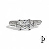 Anillo De Plata De Ley Corte Princesa CZ - JoyeriaParis