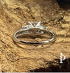 Anillo De Plata De Ley Corte Princesa CZ - JoyeriaParis