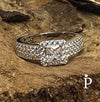 Anillo De Plata De Ley CZ Corte Princesa - JoyeriaParis