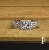 Anillo De Plata De Ley CZ Corte Princesa - JoyeriaParis